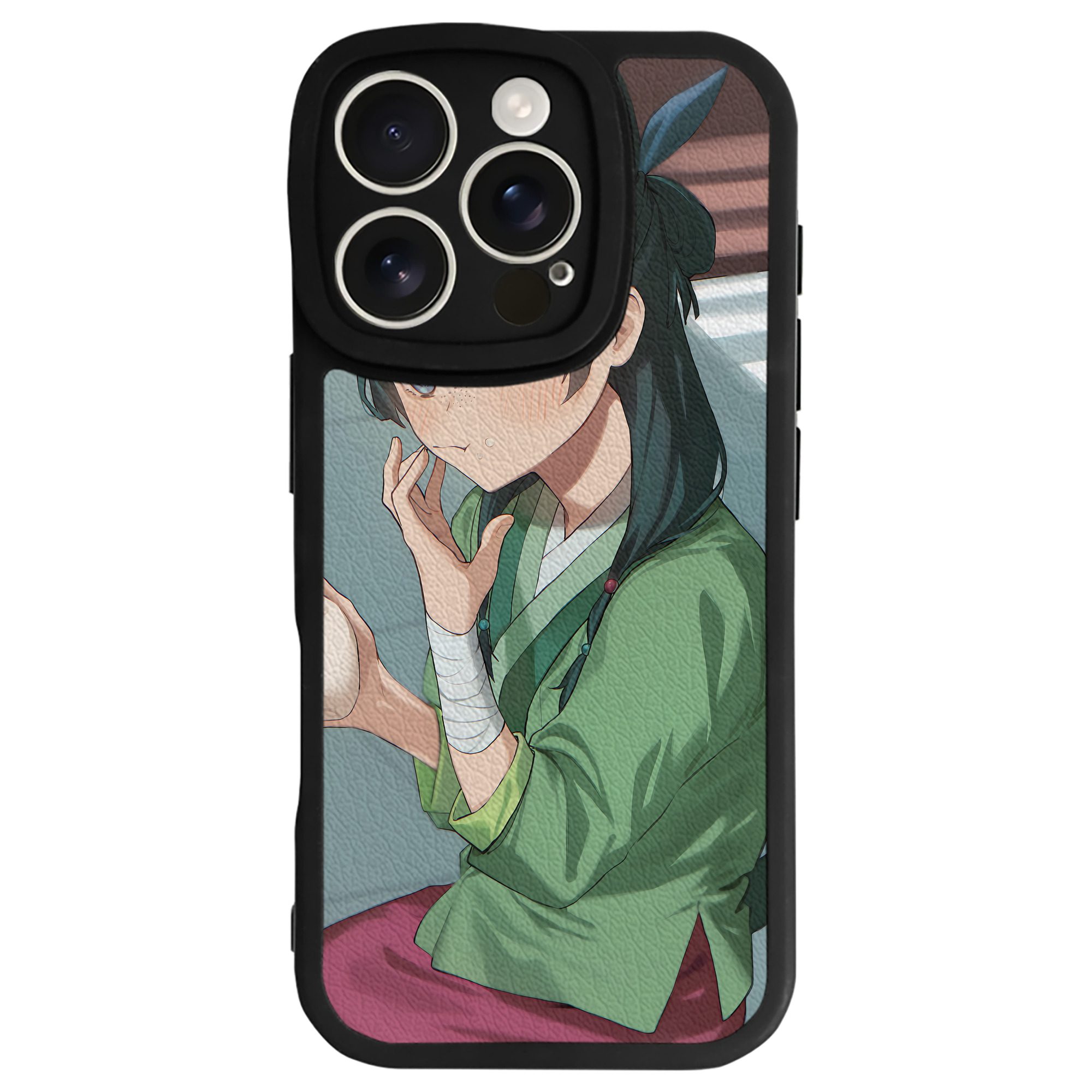 （画像用） 薬屋のひとりごと The Apothecary Diaries 【iPhone 16シリーズ対応】シリコンスマホケース（レザー調） 材質：シリコン
